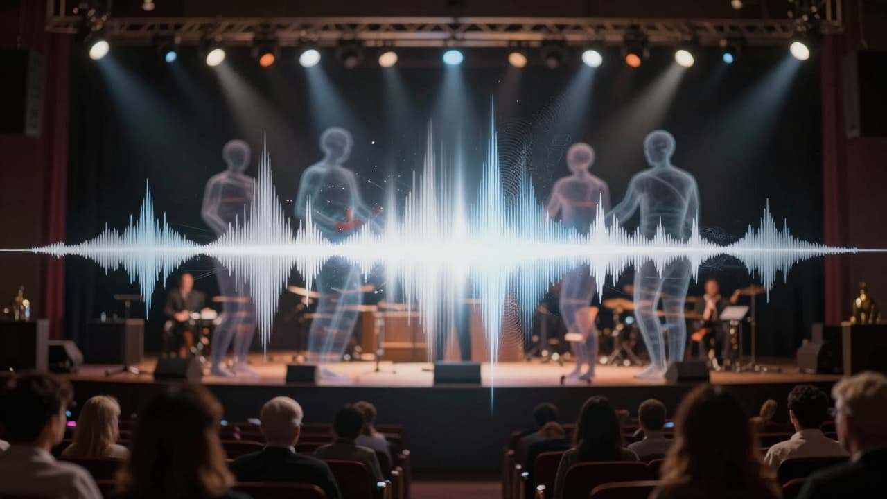 Zvučni valovi koji vibriraju