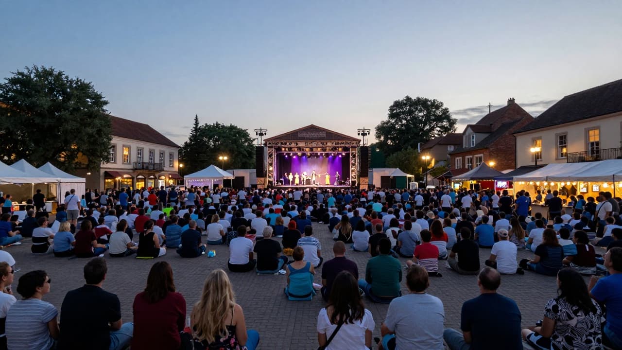 Večernji koncert na gradskom trgu