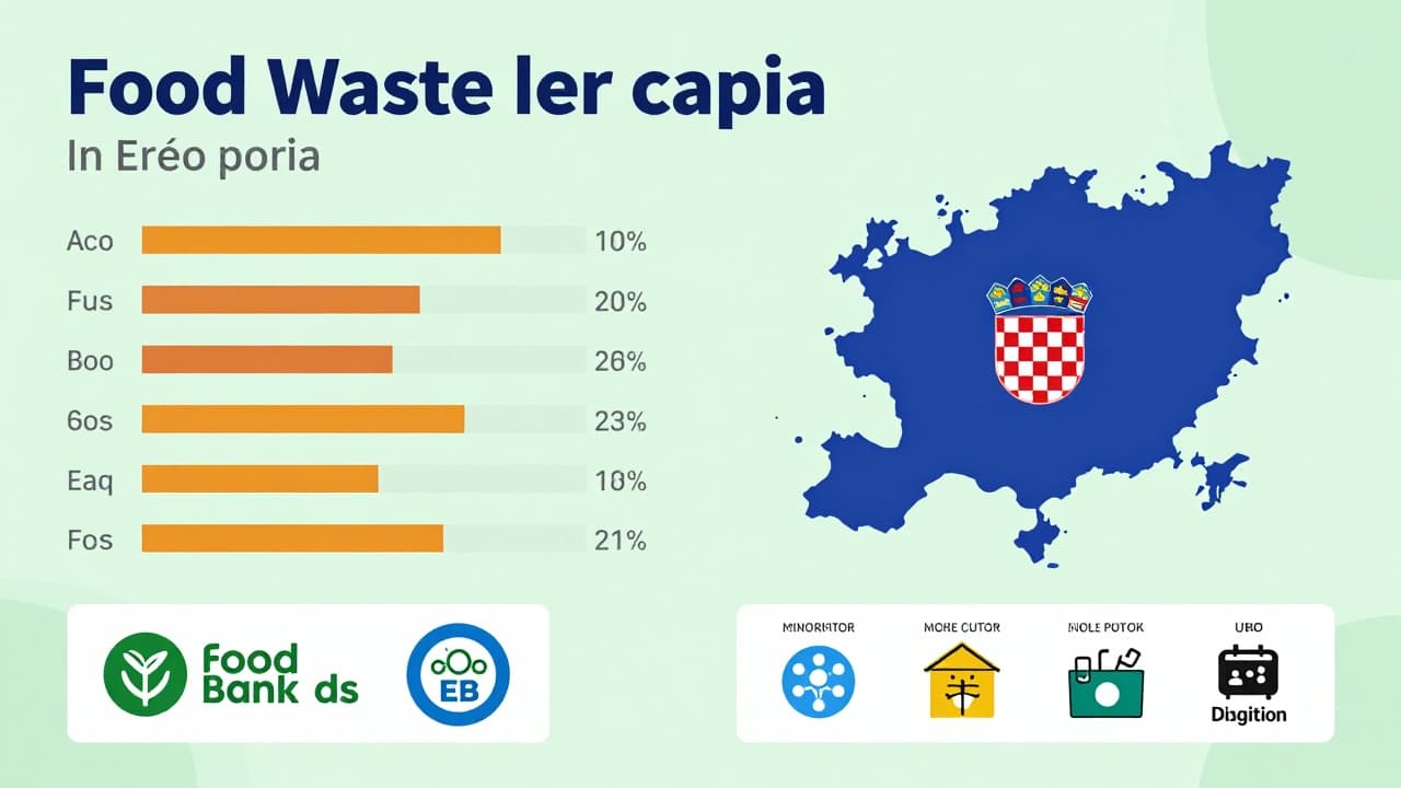 Comparison of food waste in Croatia and the EU