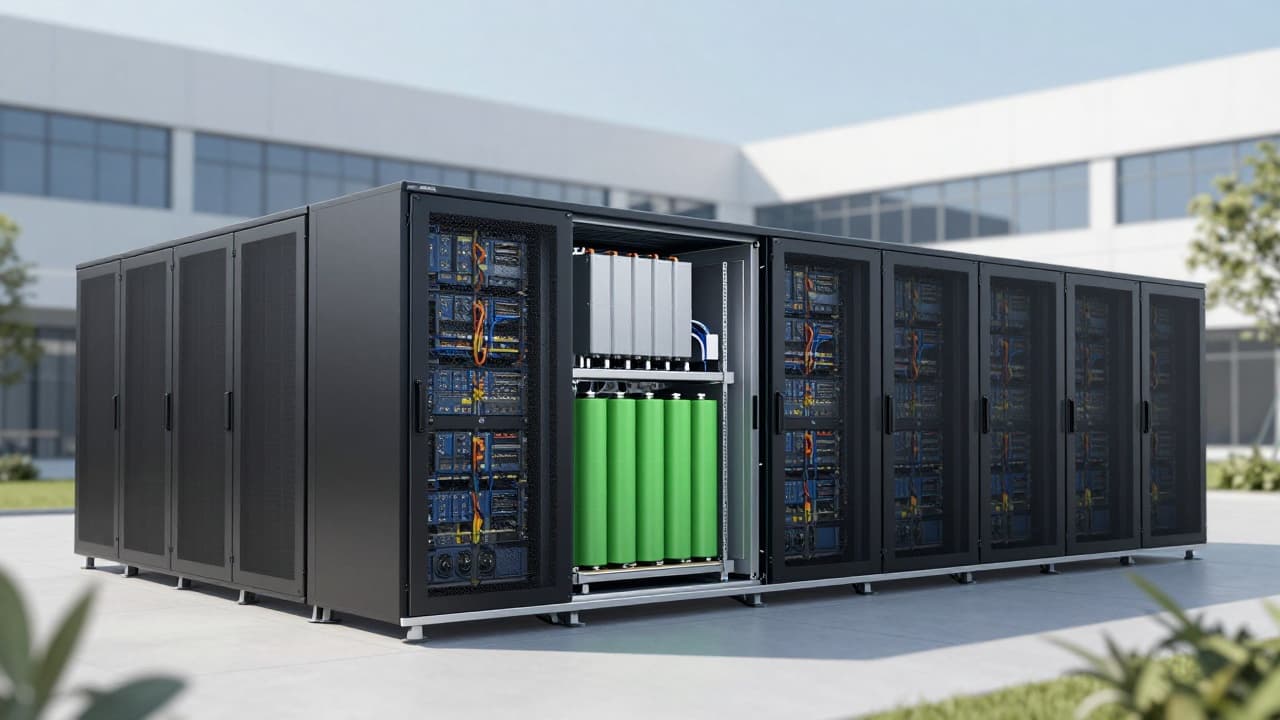 Modularni data centar s baterijskim modulima