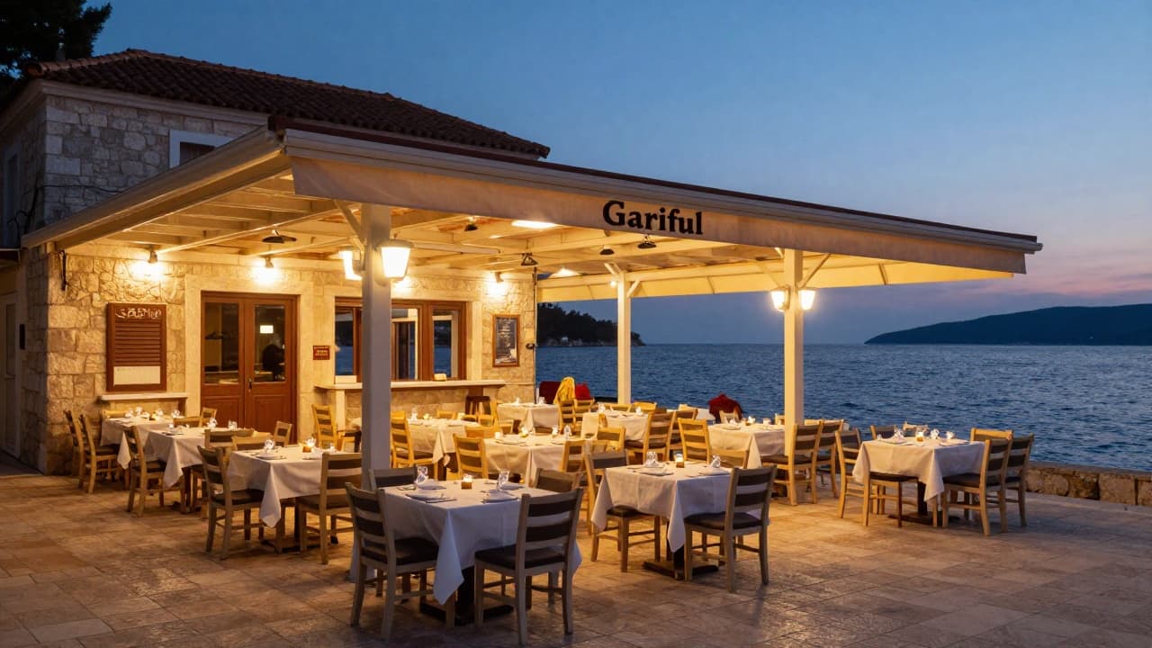 Ambijent restorana na Hvaru