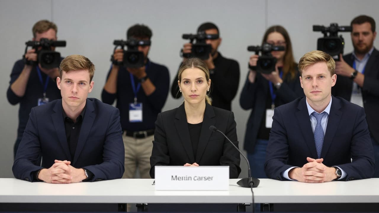Prazan stol za tiskovnu konferenciju