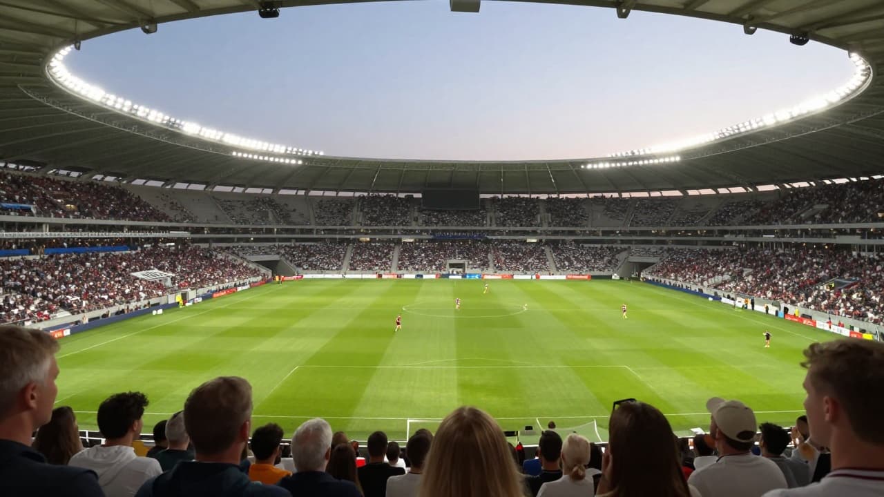 Noćna atmosfera na stadionu u Puli