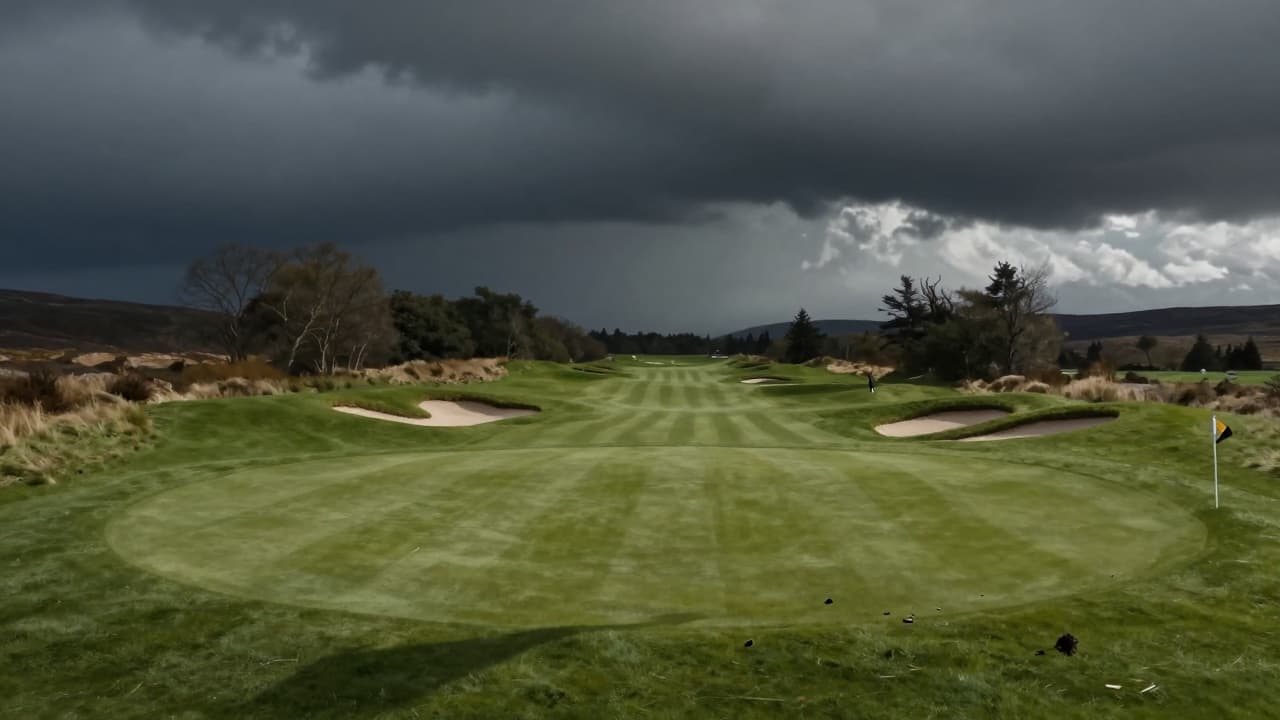 Golf terena pod oblacima