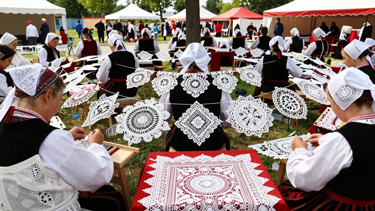 Tradicionalno izradjivanje cipe na festivalu