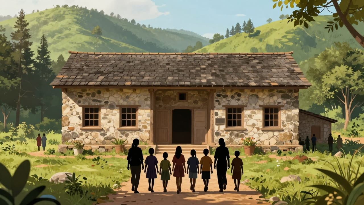 Children enrol in school