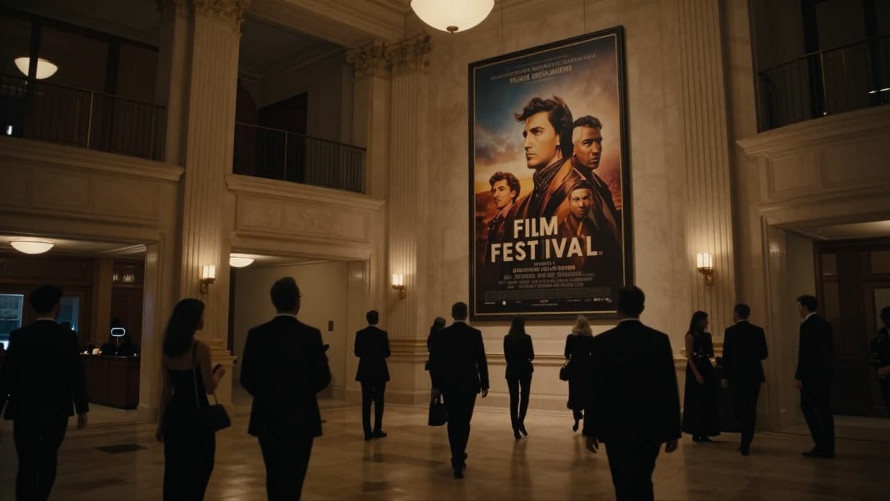 Atmospheric scene at the cinema