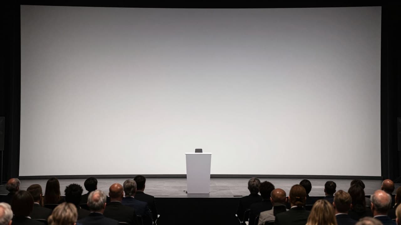 Scene from the stage at the summit in Montreal