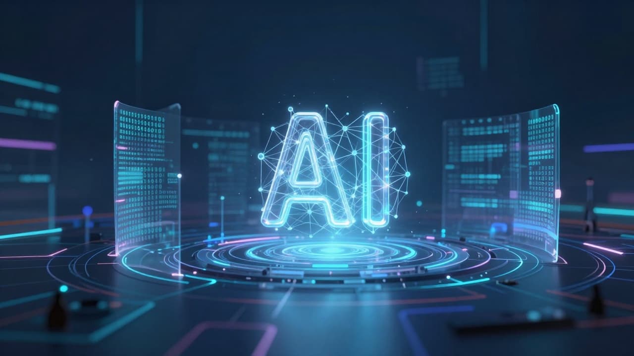 Apstraktni digitalni čvorovi u plavim tonovima