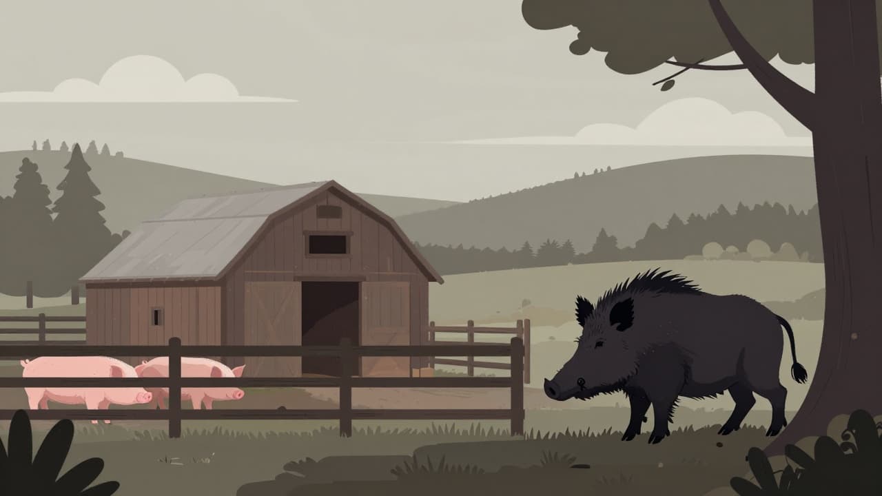 Svinjogojstvo pod pritiskom afričke svinjske kuge (ilustracija)