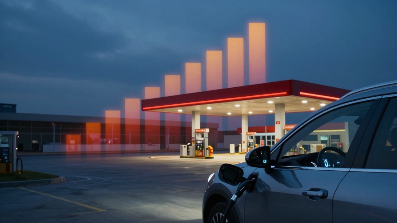 Car at the gas station