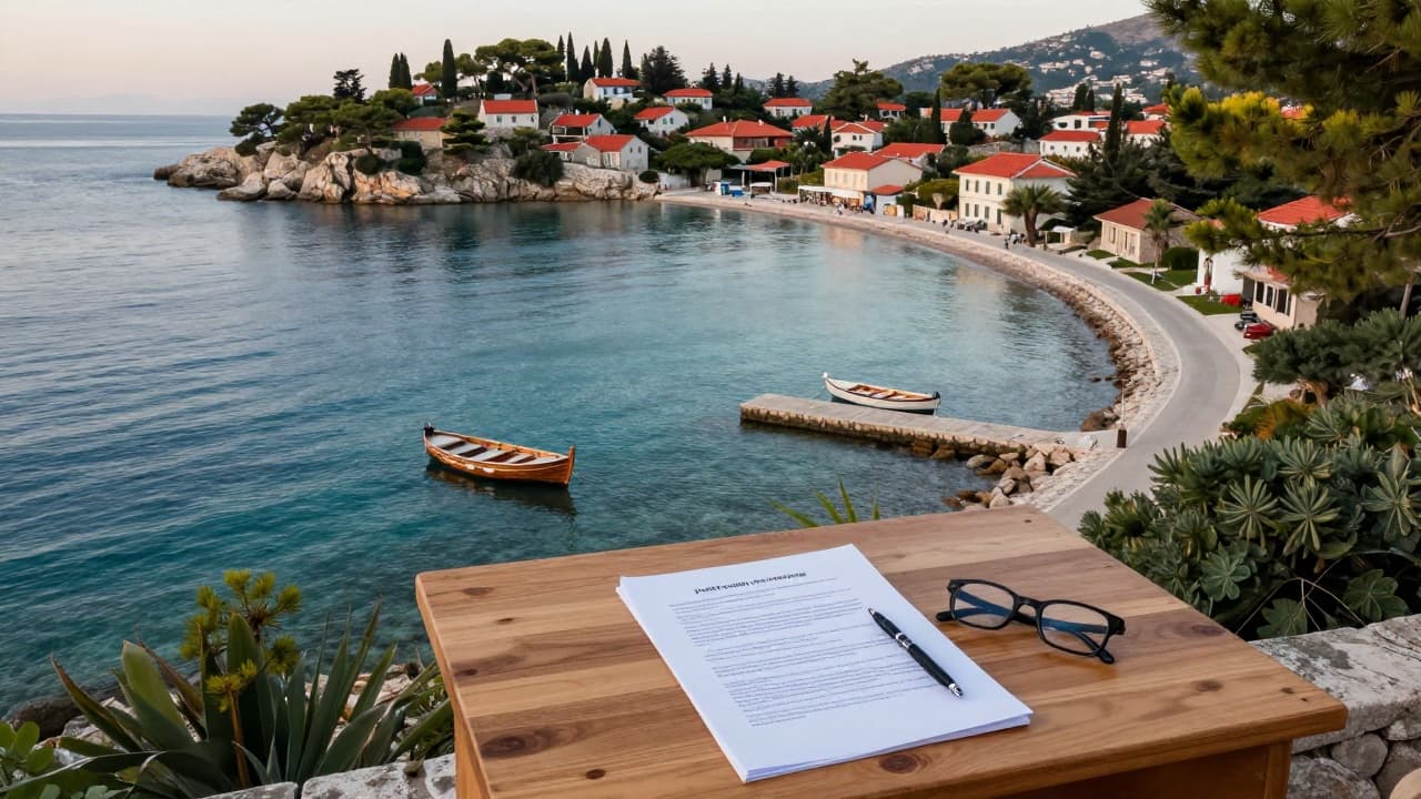 Review of the document on a Mediterranean coast