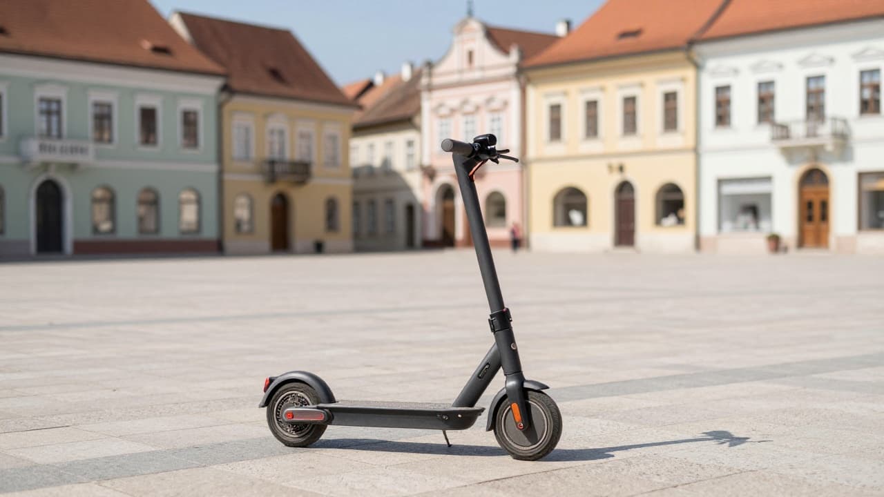 Električni romobil na trgu u Lepoglavi