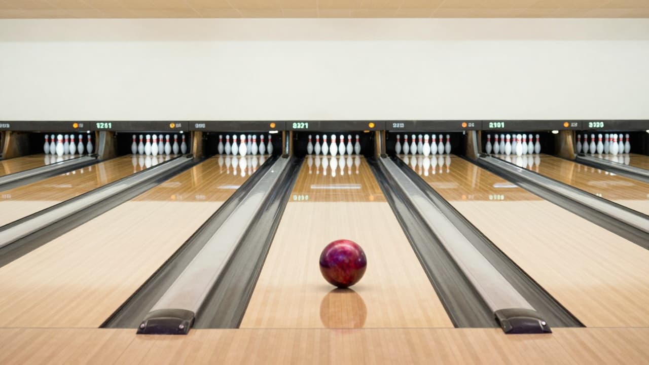 Bowling igrač priprema se za bacanje