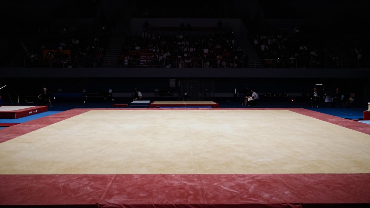 Prazno gimnastičko tlo u punoj dvorani