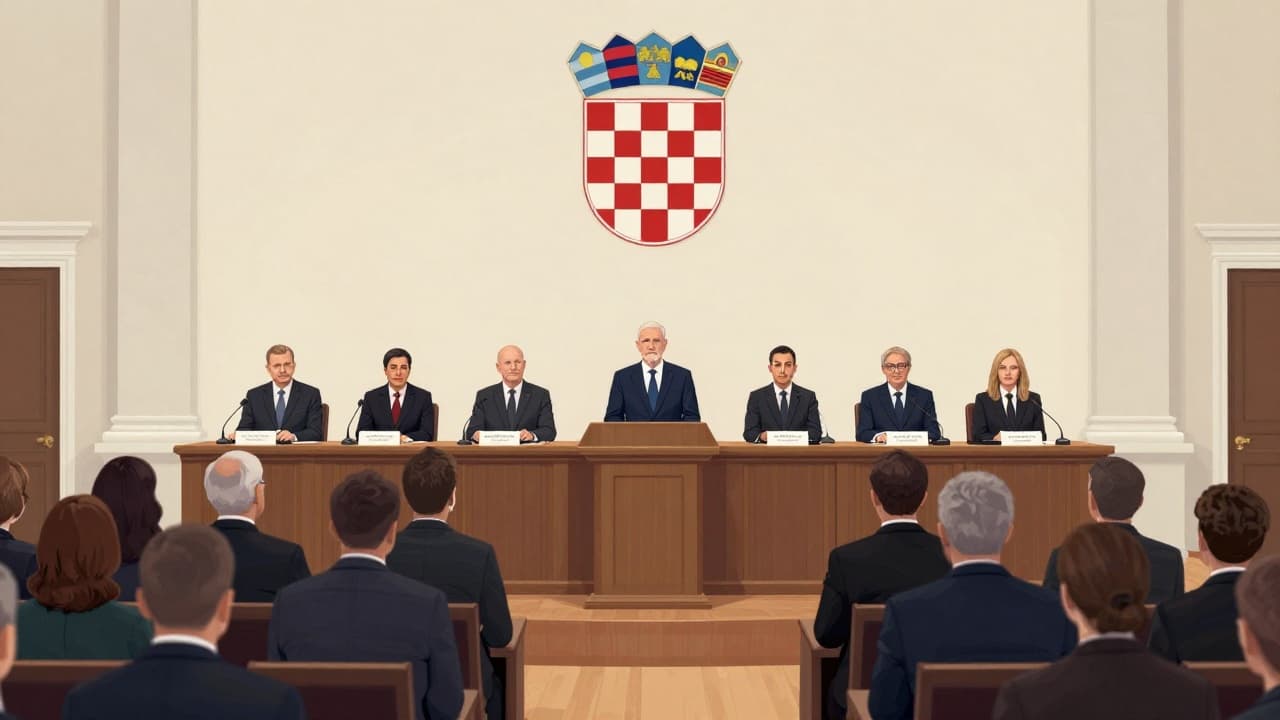 Andrej Plenković govori na konferenciji za medije