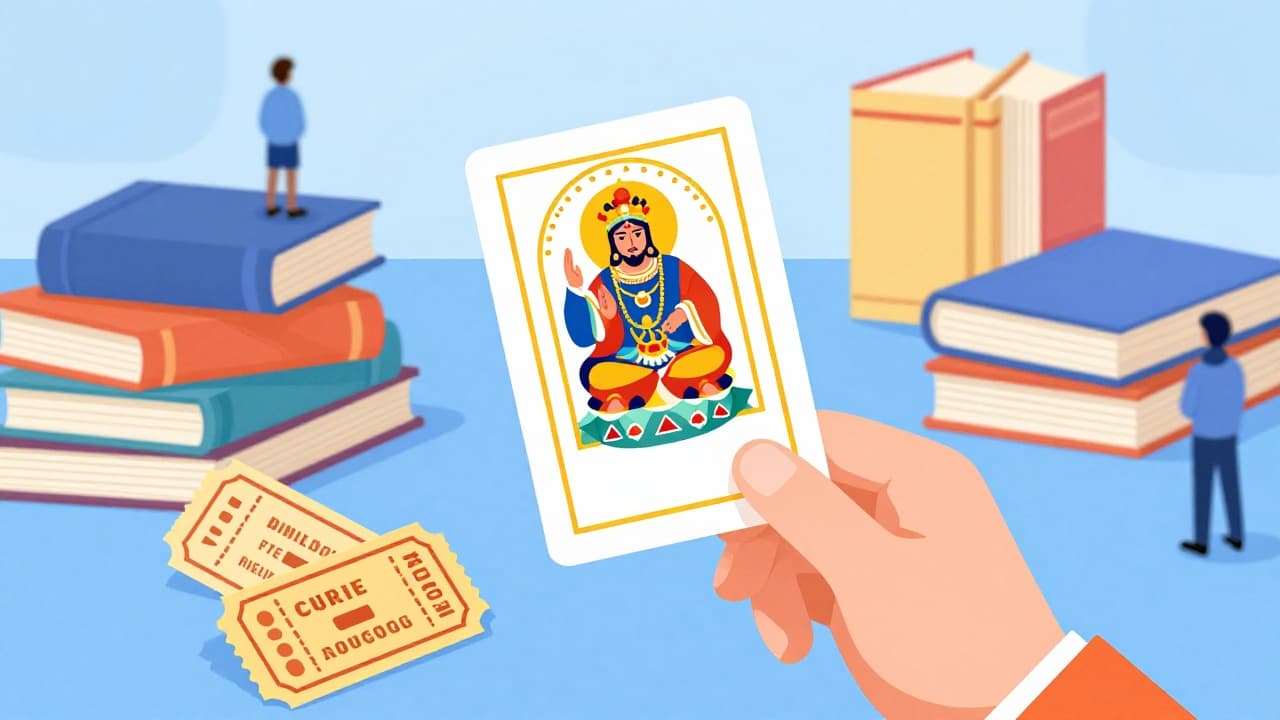Hands holding a cultural card