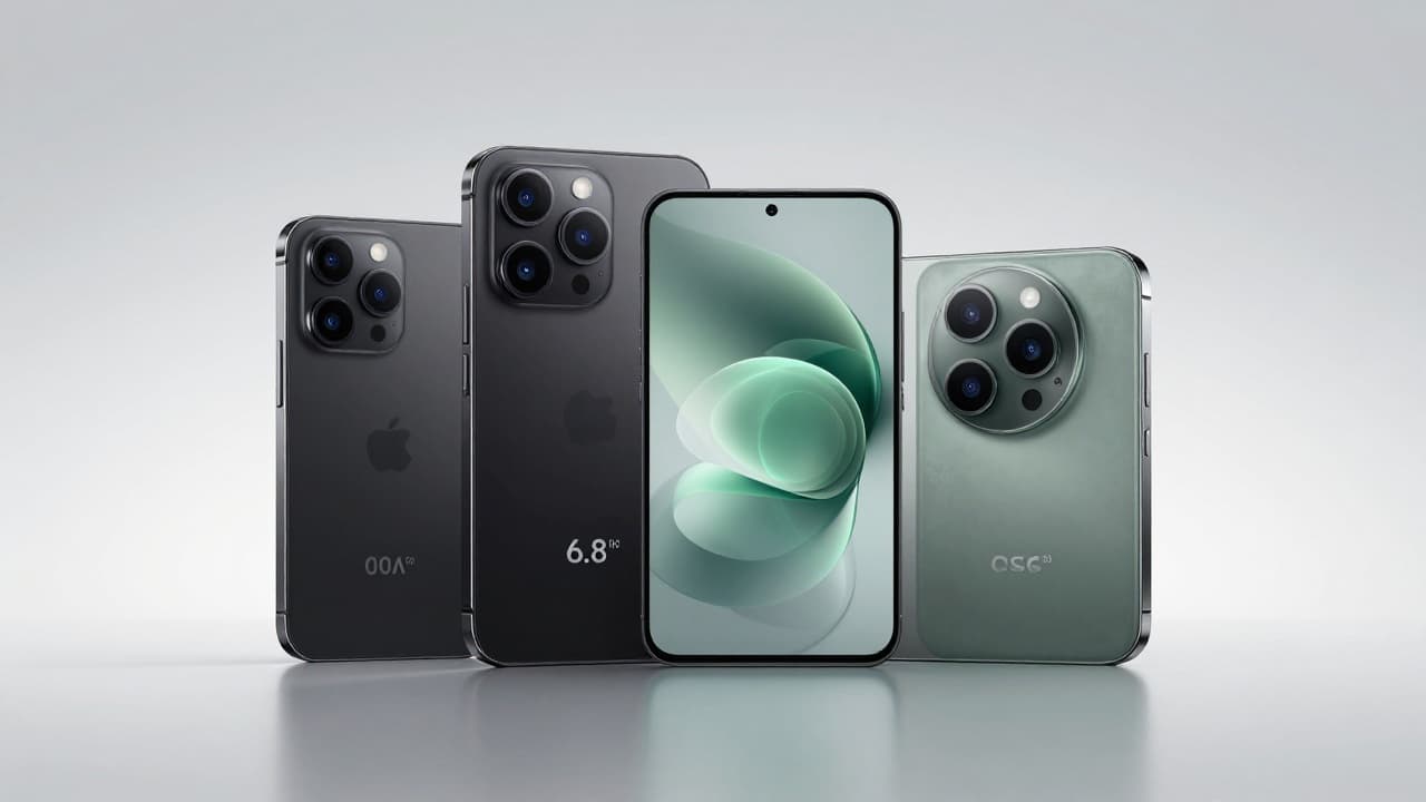 Depiction of a modern smartphone