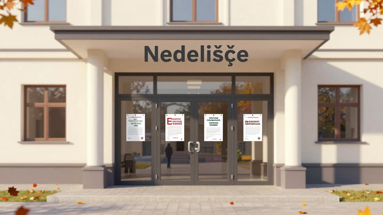 Entrance to the municipal building in Nedelišće
