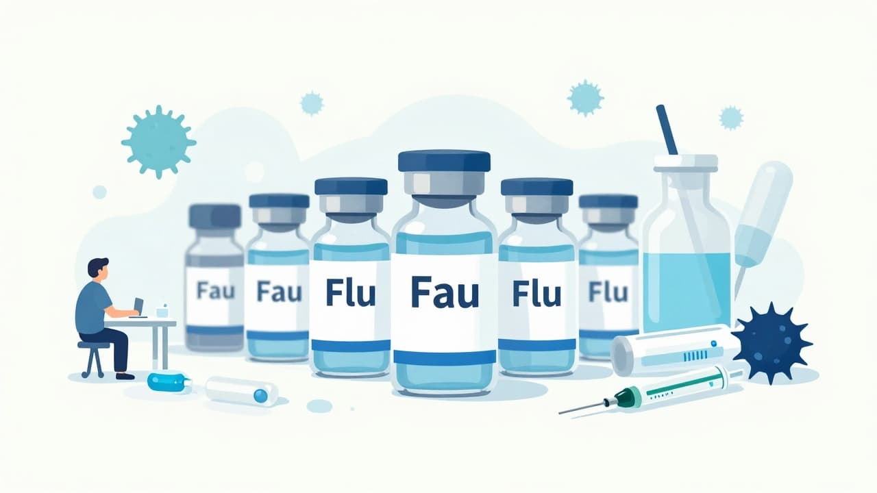 Flu vaccines and medical equipment