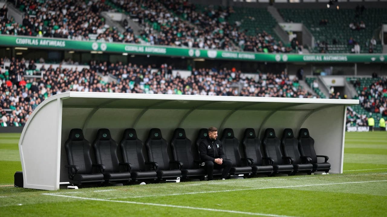 Coach on the bench during the match
