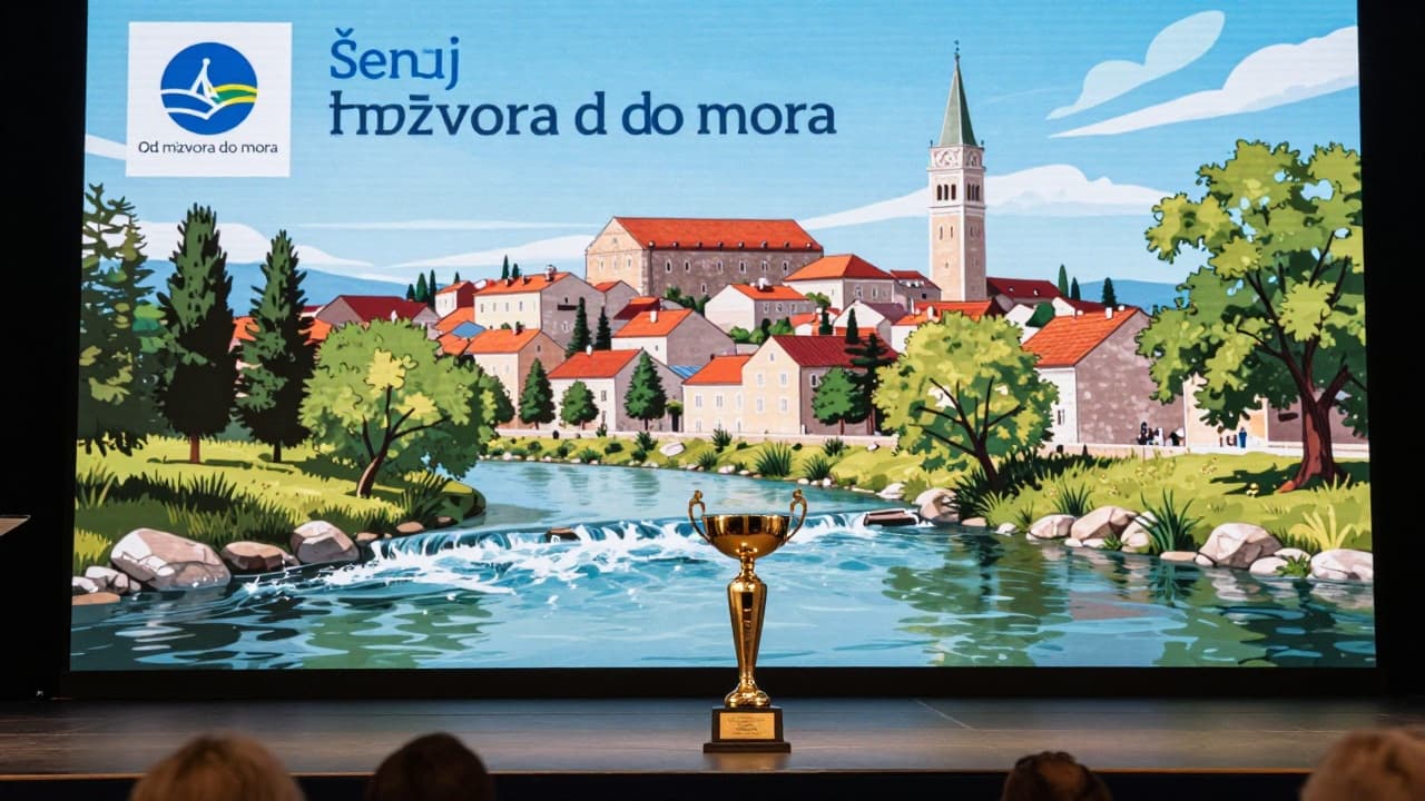Trofej i logo projekta 'Od izvora do mora