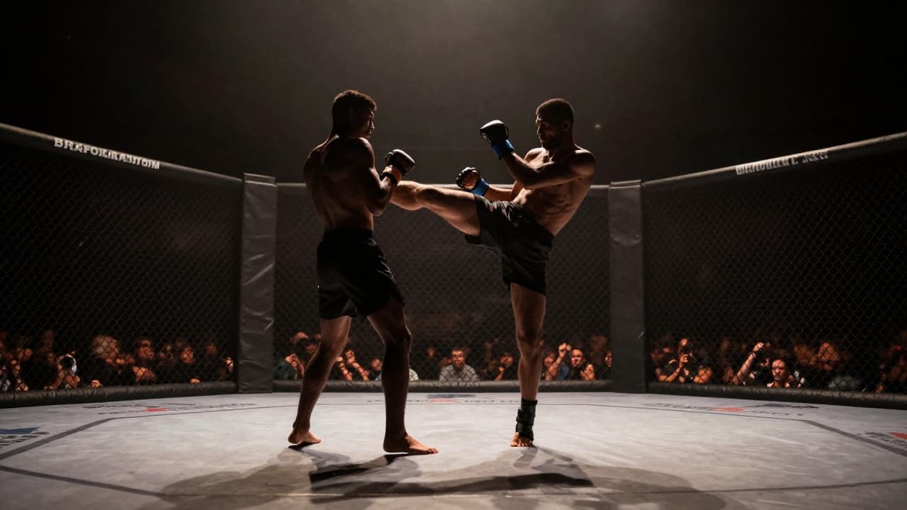MMA borac u akciji u kavezu