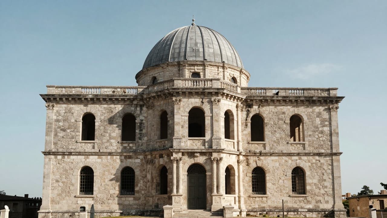 Stari zid na pozadini vedrog neba