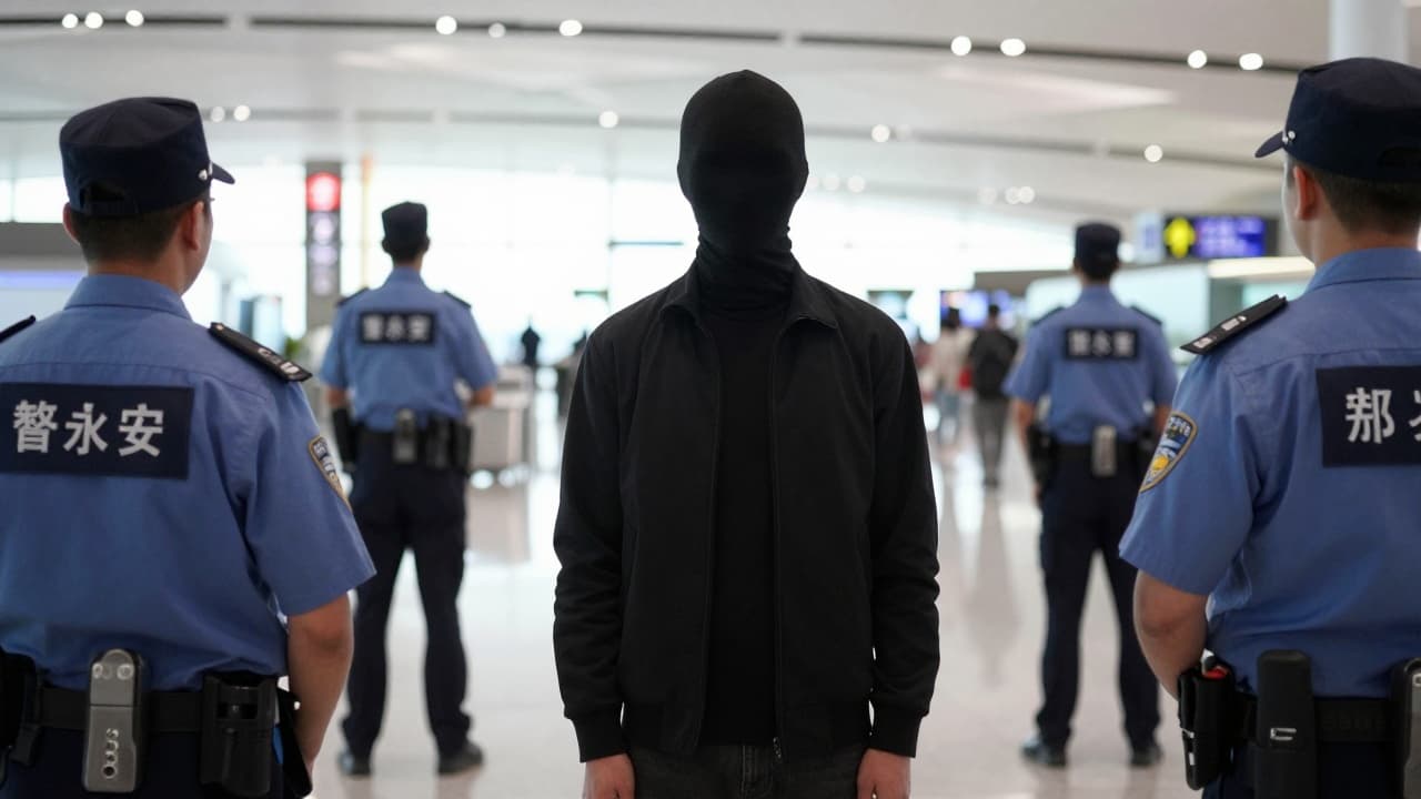 Person at the airport