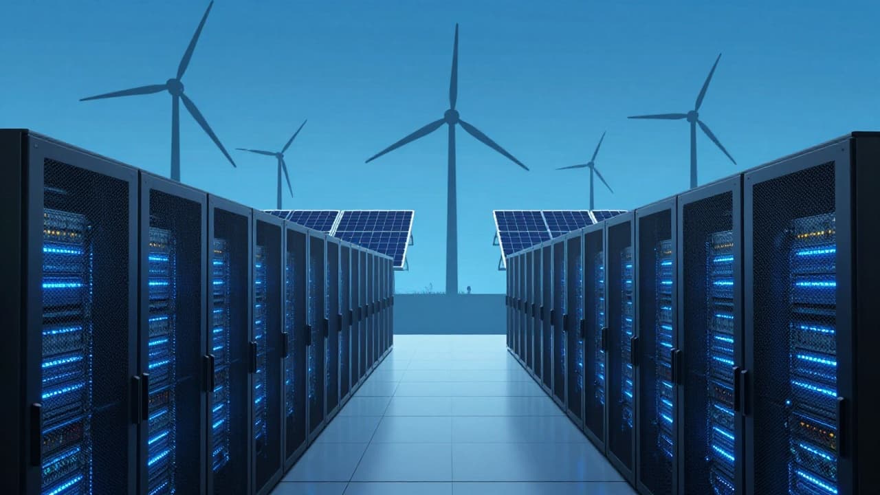 Servers and renewable energy sources