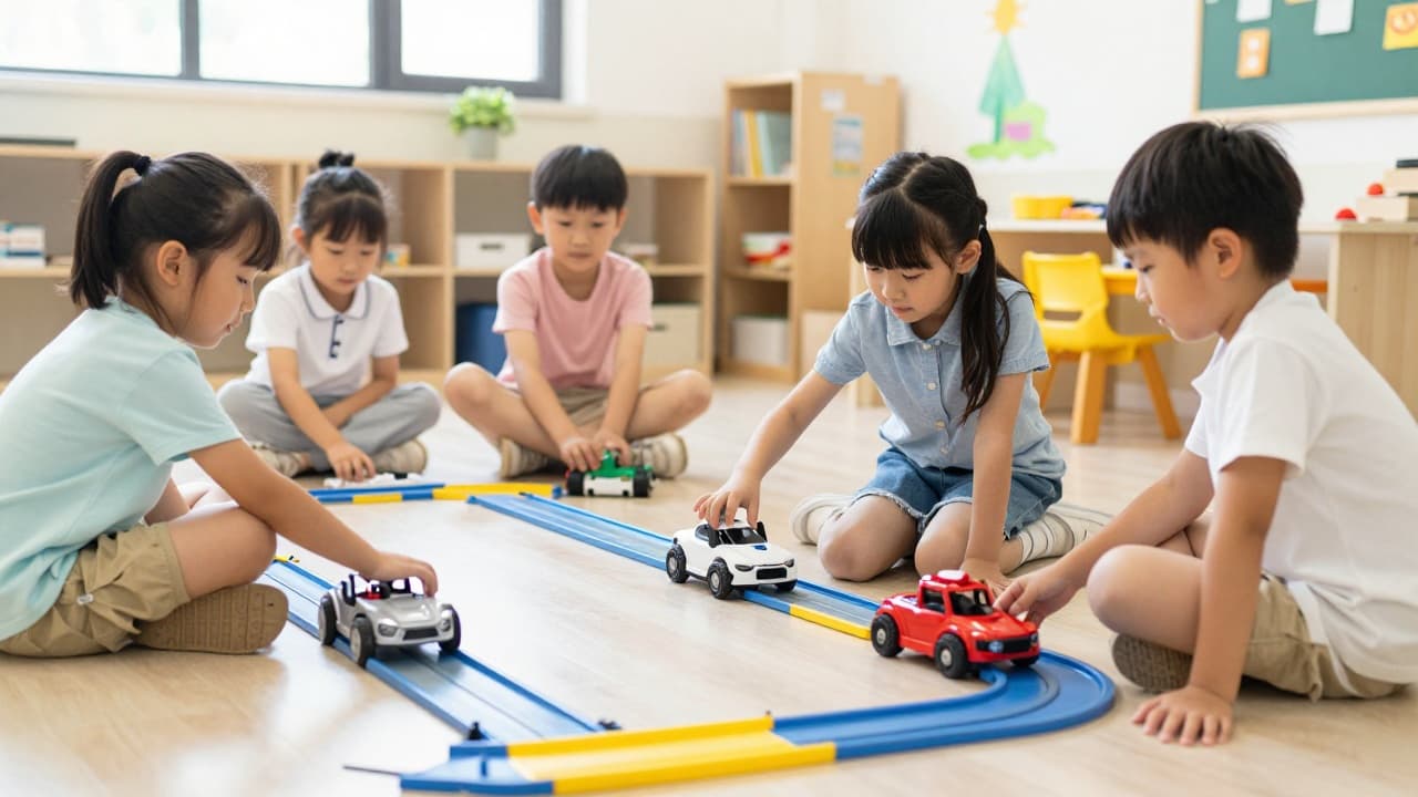 Children control robots