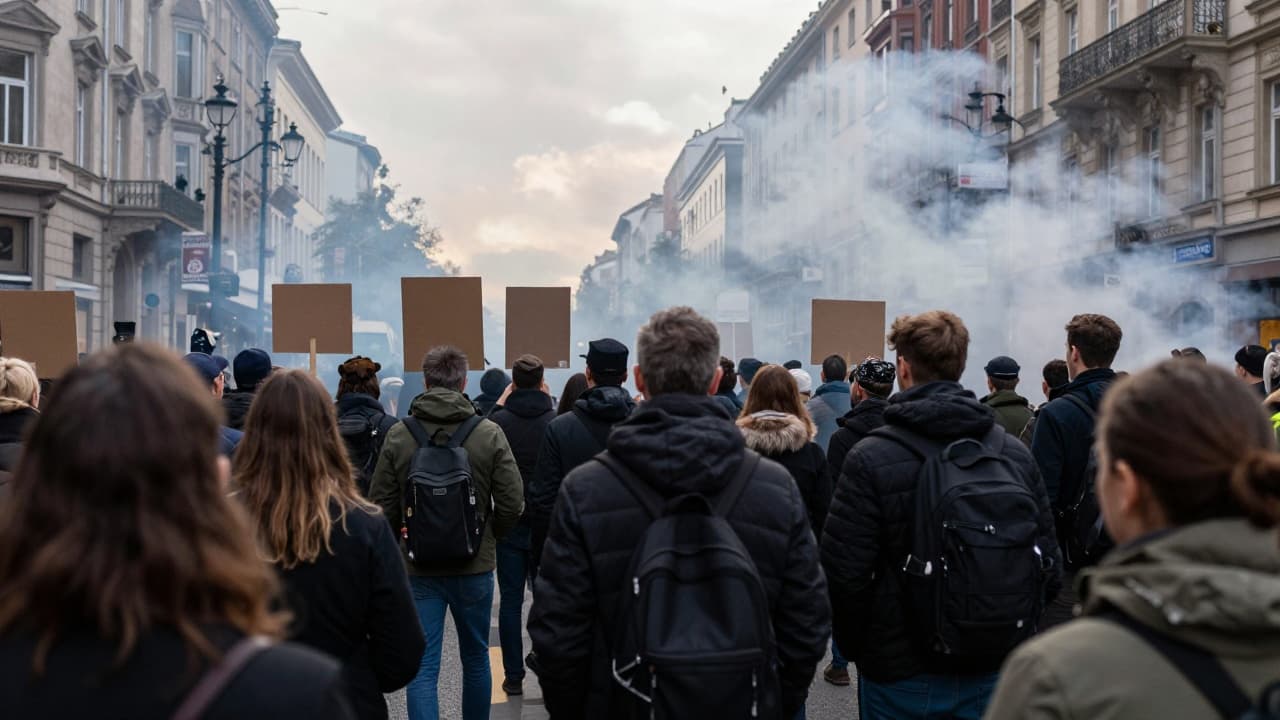 Prosvjednici ispred zgrade