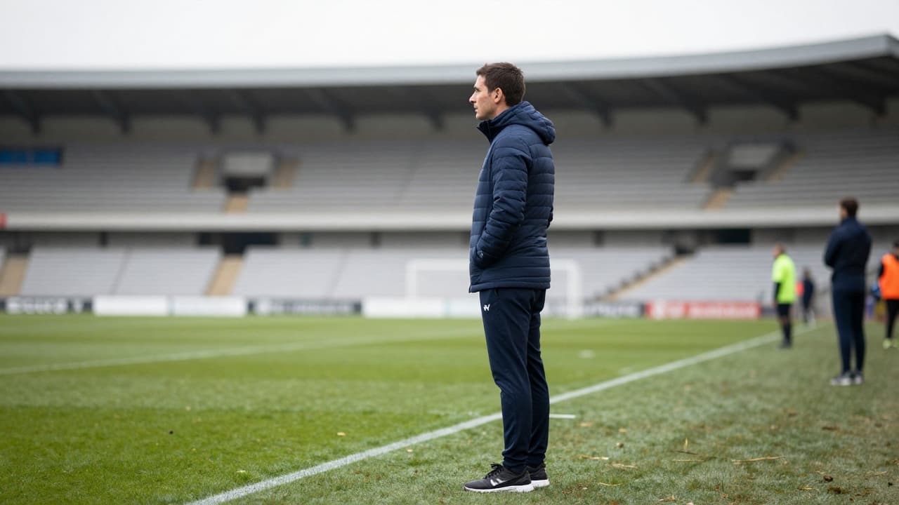 Menadžer Fabian Hurzeler na klupi