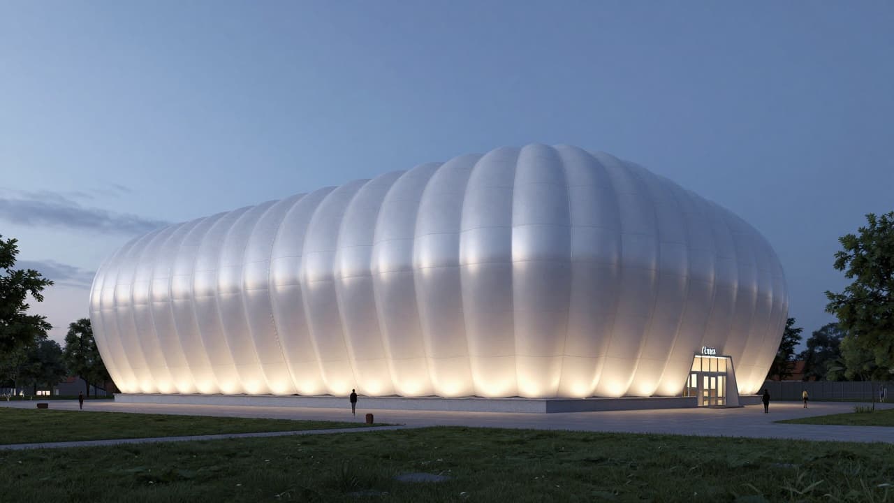 The renovated sports hall in Čazma