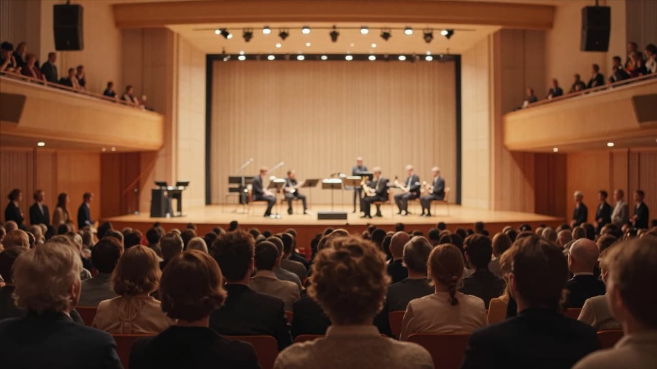 Concert hall with audience