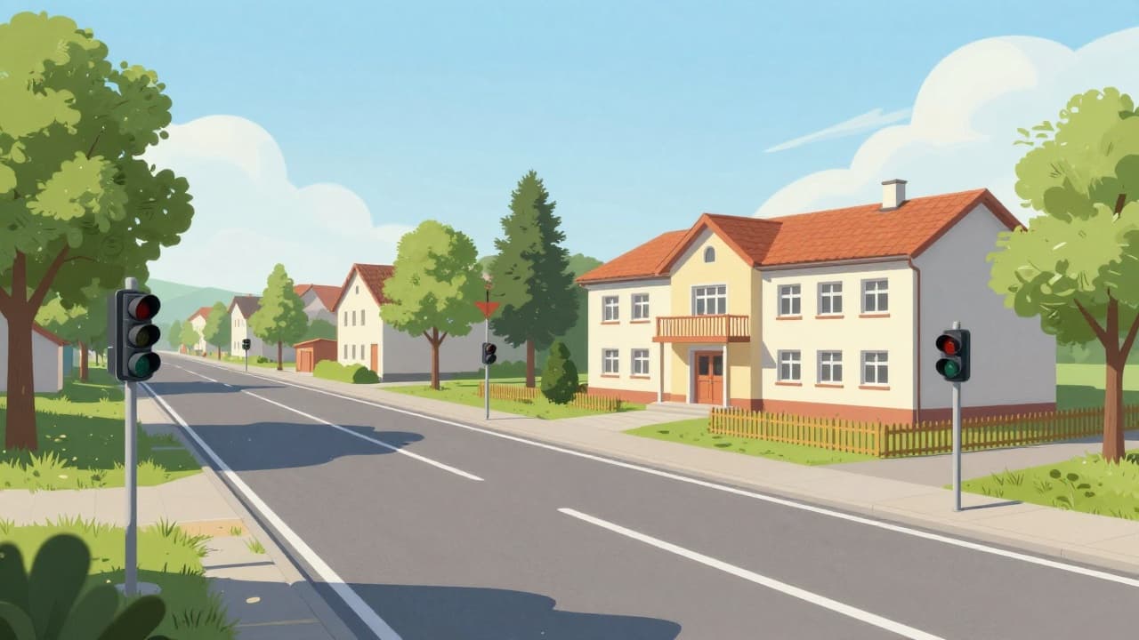 Prometna signalizacija uz školu i vrtić