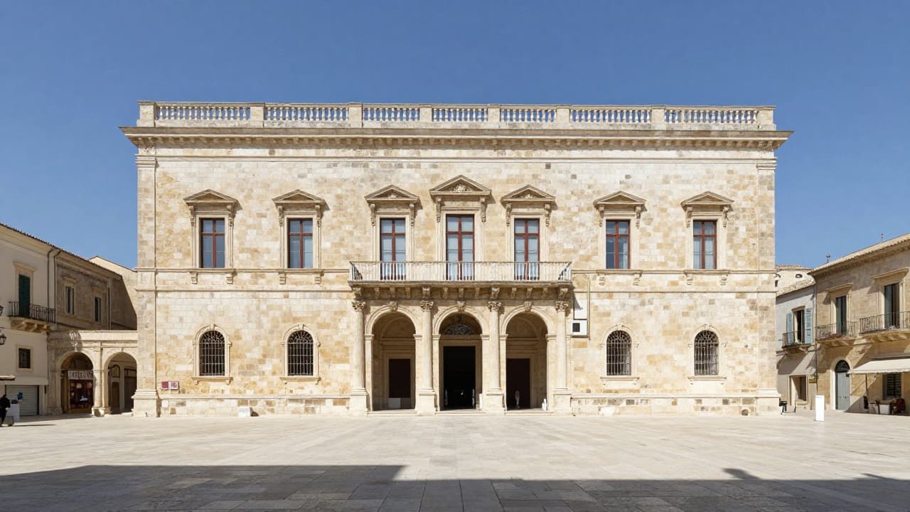 Renaissance palace in the centre of the island