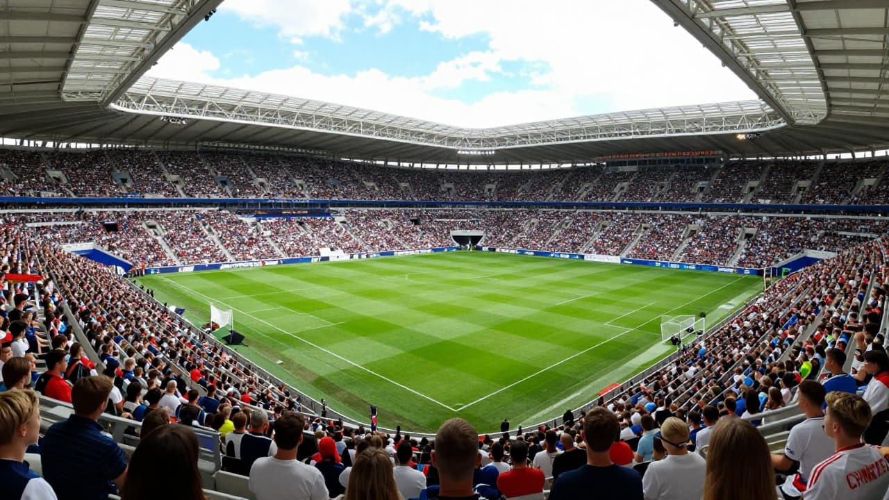 A full stadium and electric atmosphere