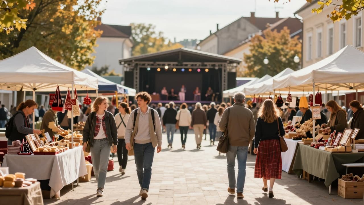 Market on the town square