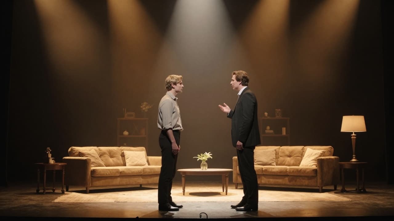 A dramatic scene on a theatre stage