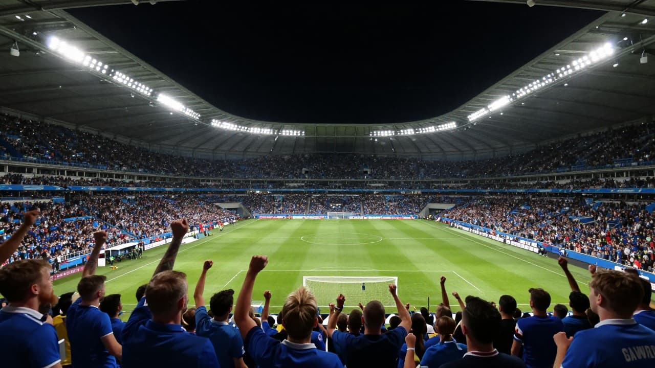 Stadion ispunjen navijačima u plavom