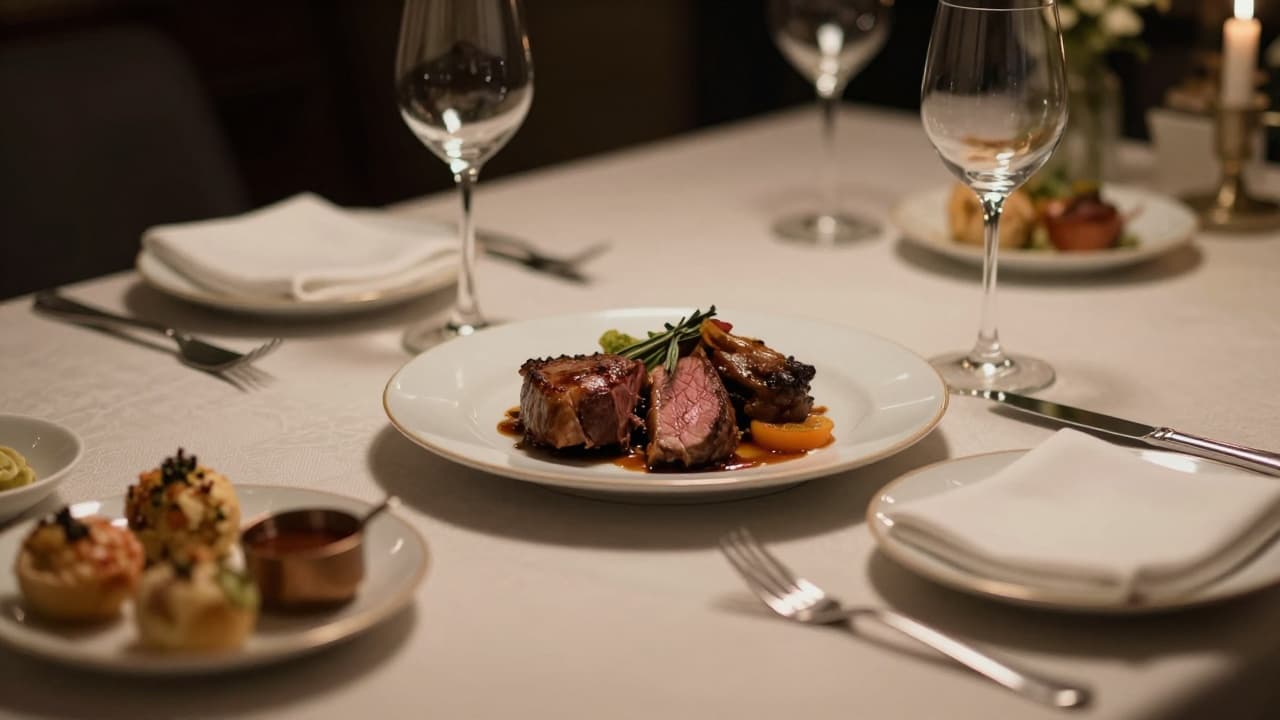 A plate of meat on a table