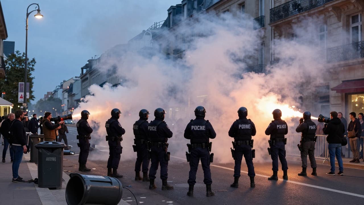 Policija i prosvjednici u sukobu na ulici