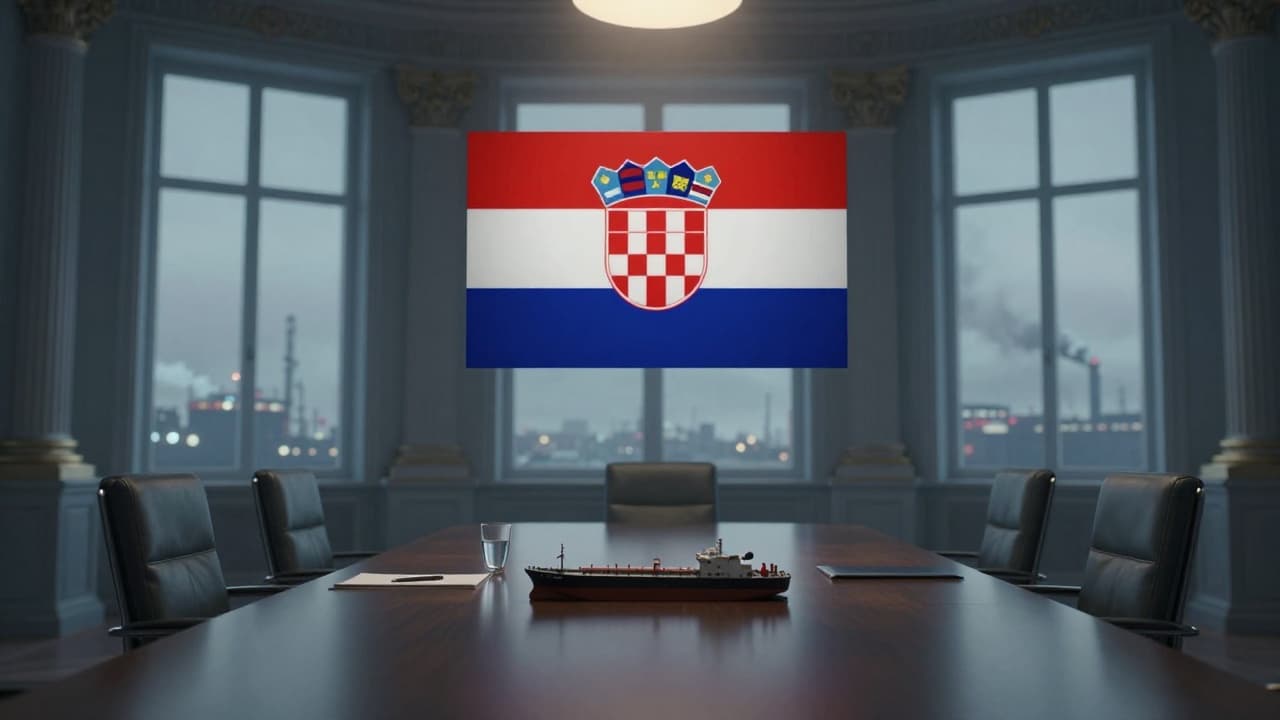 Prazan diplomatski stol s praznim stolicama
