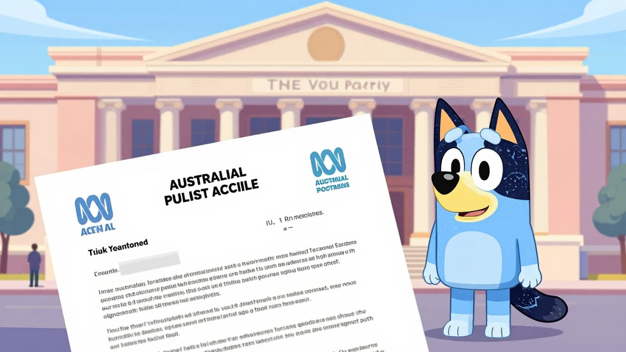 Legal warning letters with a courthouse in the background