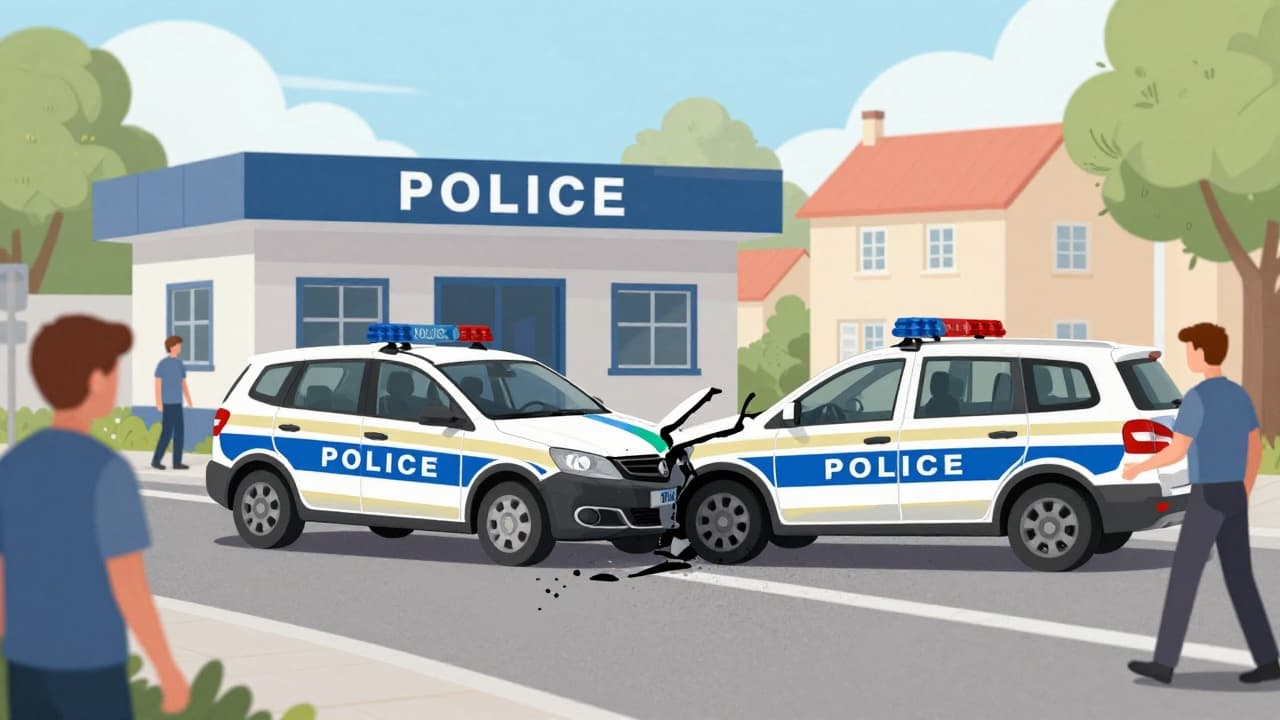 Policija na mjestu prometne nesreće