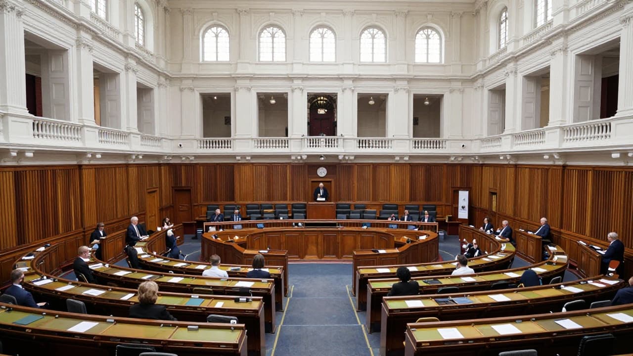 Unutrašnjost zgrade Australijskog parlamenta