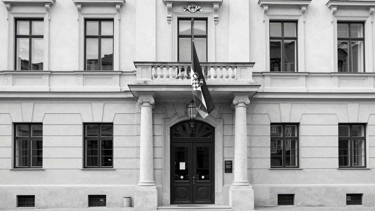 Black and white photograph of the State Attorney's Office building