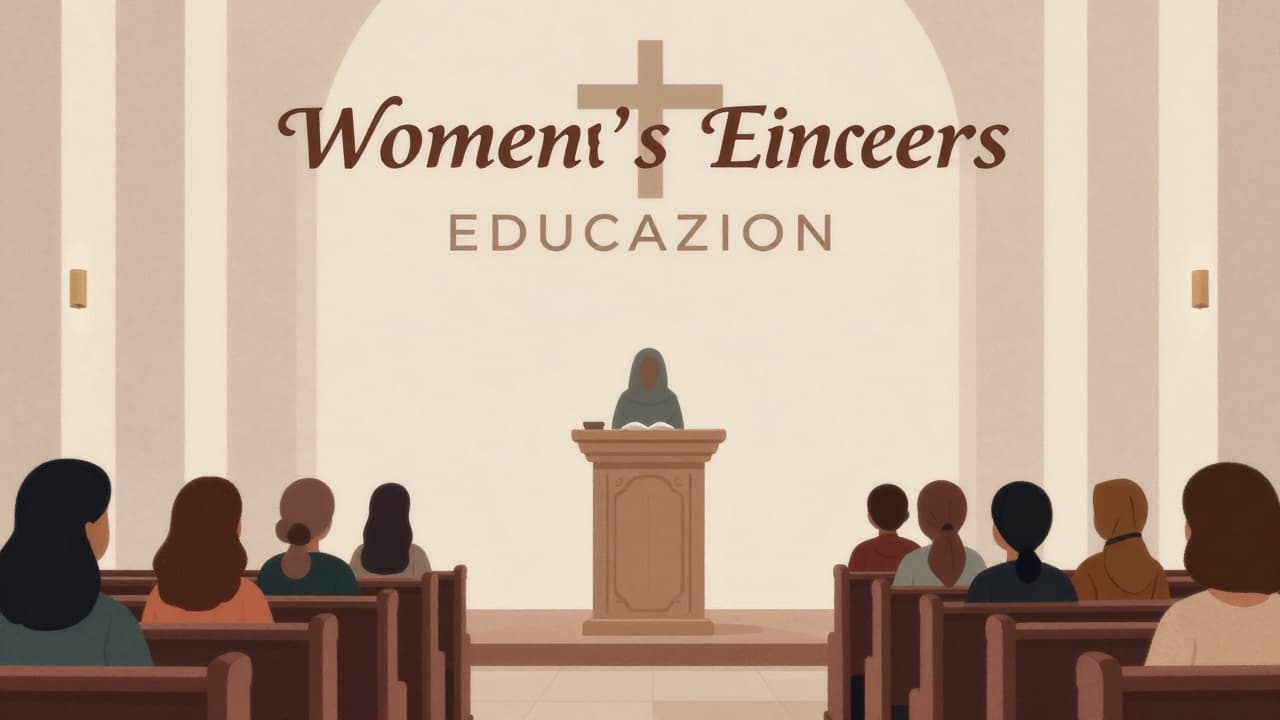 Priest preaches in church