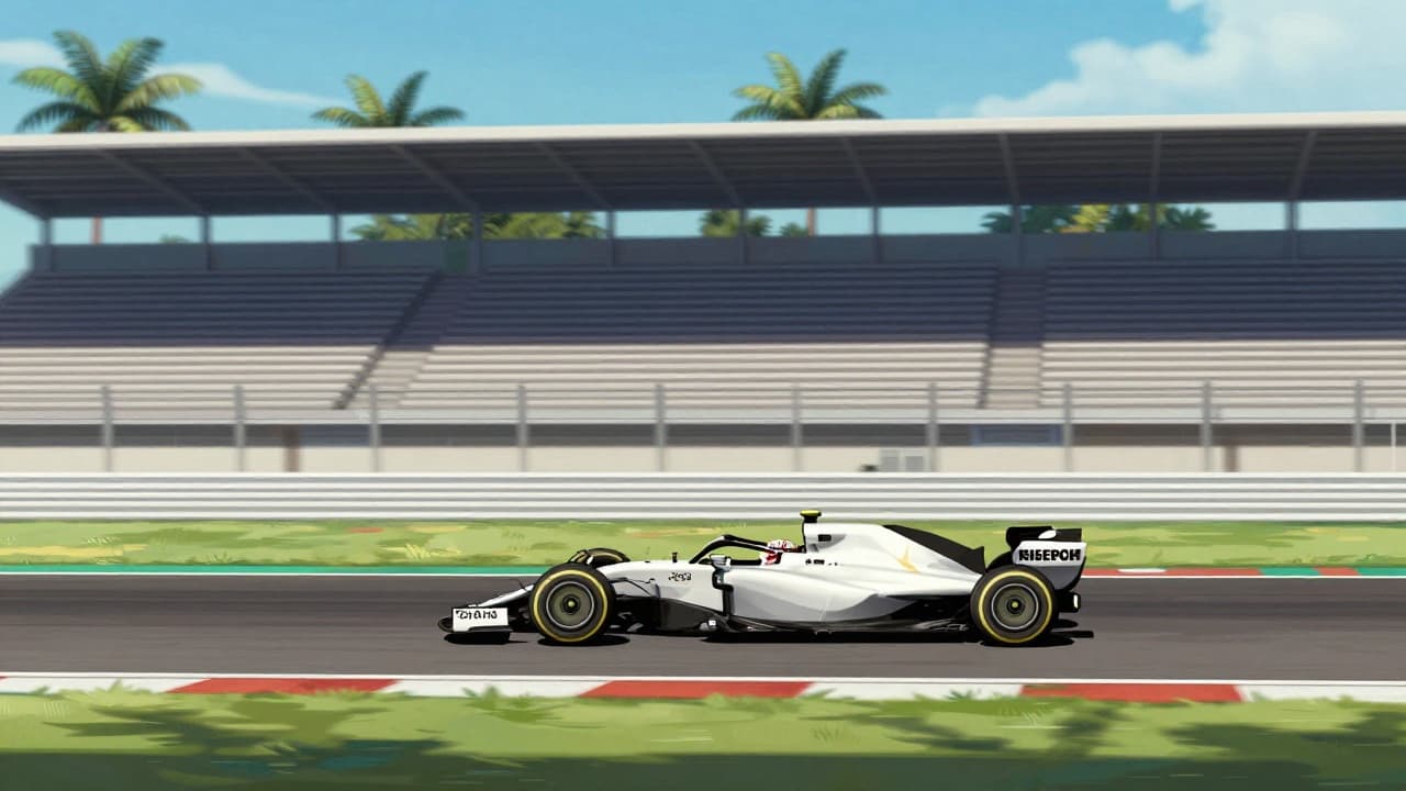 Formula 1 bolid na stazi